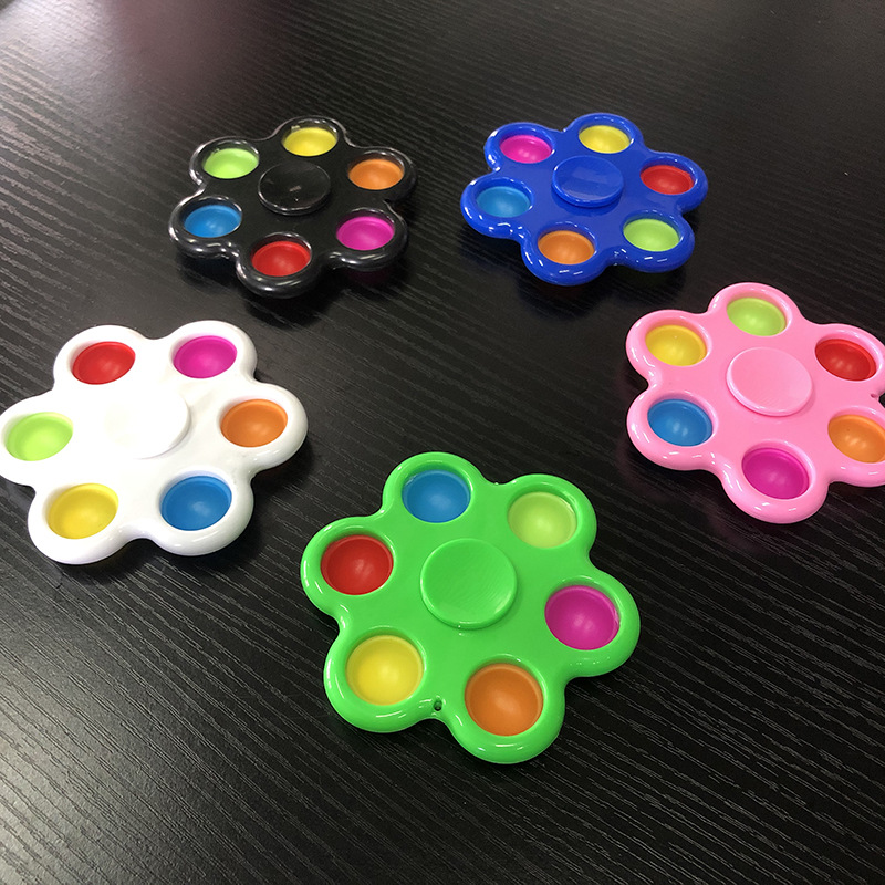 Cross-Border Rat Killer Pioneer Bubble Music Hand Spinner Silicone Decompression Toy Fingertip Gyro Vent Pressure Reduction Toy