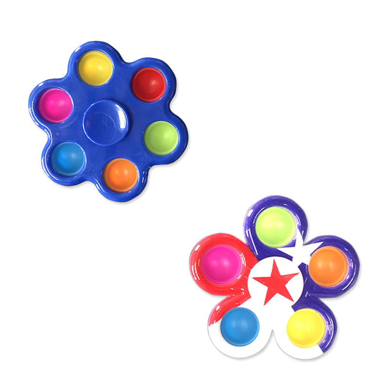 Cross-Border Rat Killer Pioneer Bubble Music Hand Spinner Silicone Decompression Toy Fingertip Gyro Vent Pressure Reduction Toy