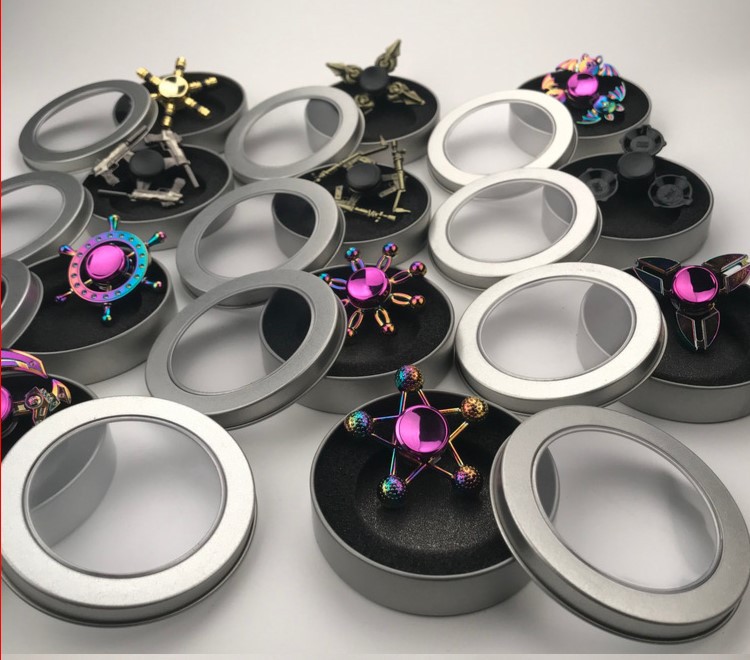 Windmill Fingertip Gyro Children's Toy Primary and Secondary School Students Adult Pressure Relief Relieving Stuffy Metal Hand Spinner Hand Spinner
