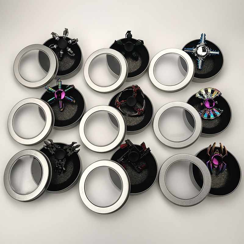 Windmill Fingertip Gyro Children&#039;s Toy Primary and Secondary School Students Adult Pressure Relief Relieving Stuffy Metal Hand Spinner Hand Spinner