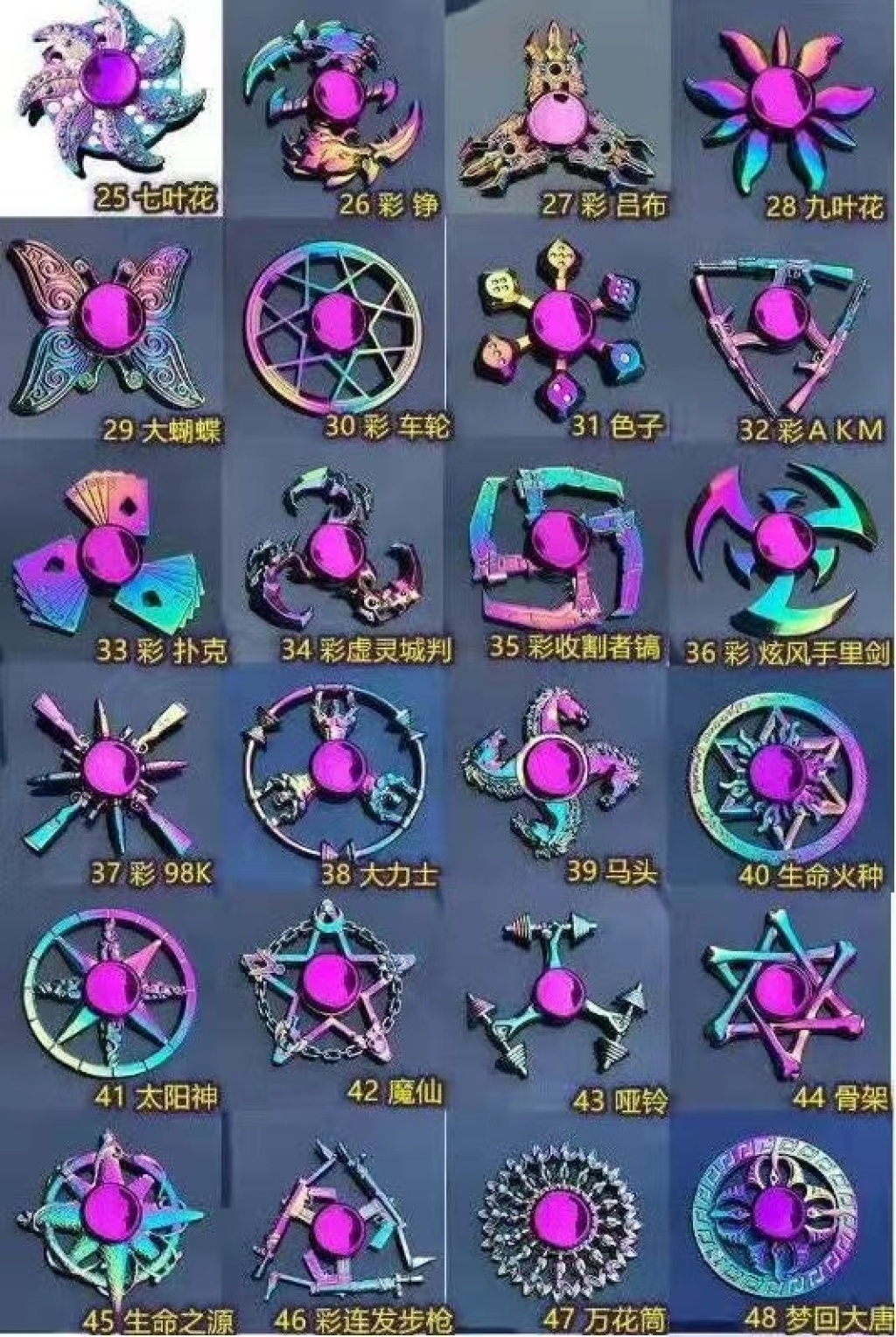 Windmill Fingertip Gyro Children's Toy Primary and Secondary School Students Adult Pressure Relief Relieving Stuffy Metal Hand Spinner Hand Spinner