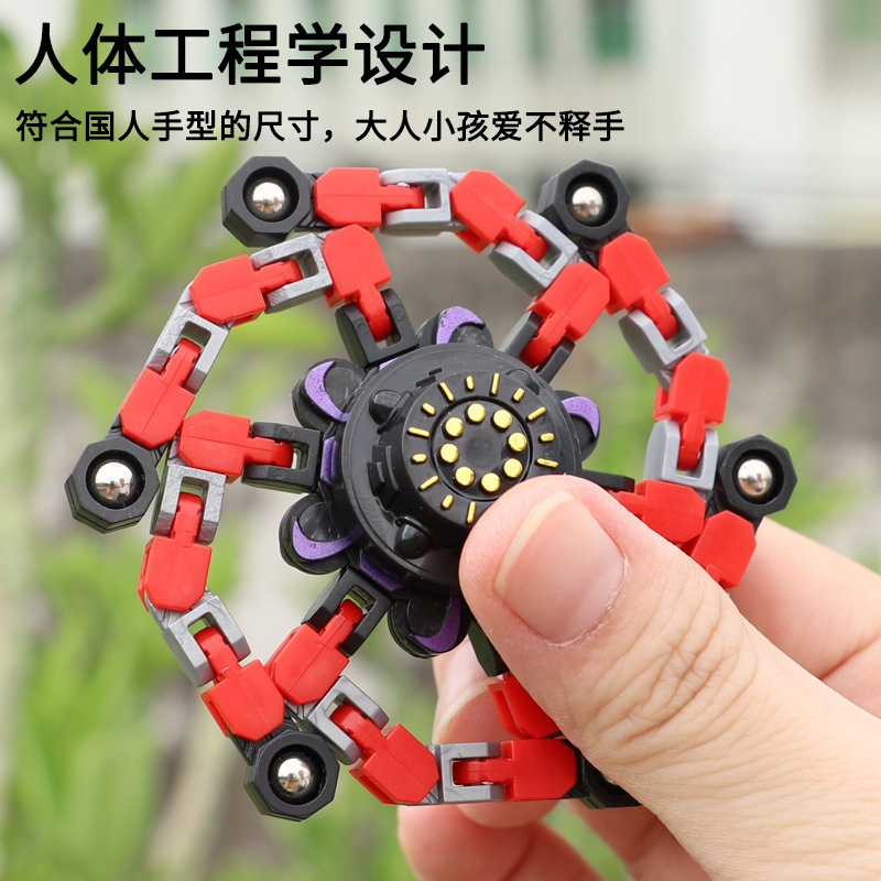 Fingertip Mechanical Gyro Decompression Deformation Fingertip Gyro Amazon Toy Bicycle Chain Vent Toy
