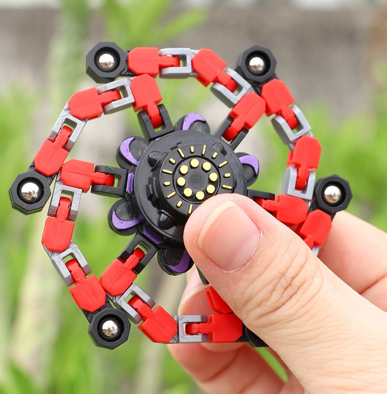 Fingertip Mechanical Gyro Decompression Deformation Fingertip Gyro Amazon Toy Bicycle Chain Vent Toy