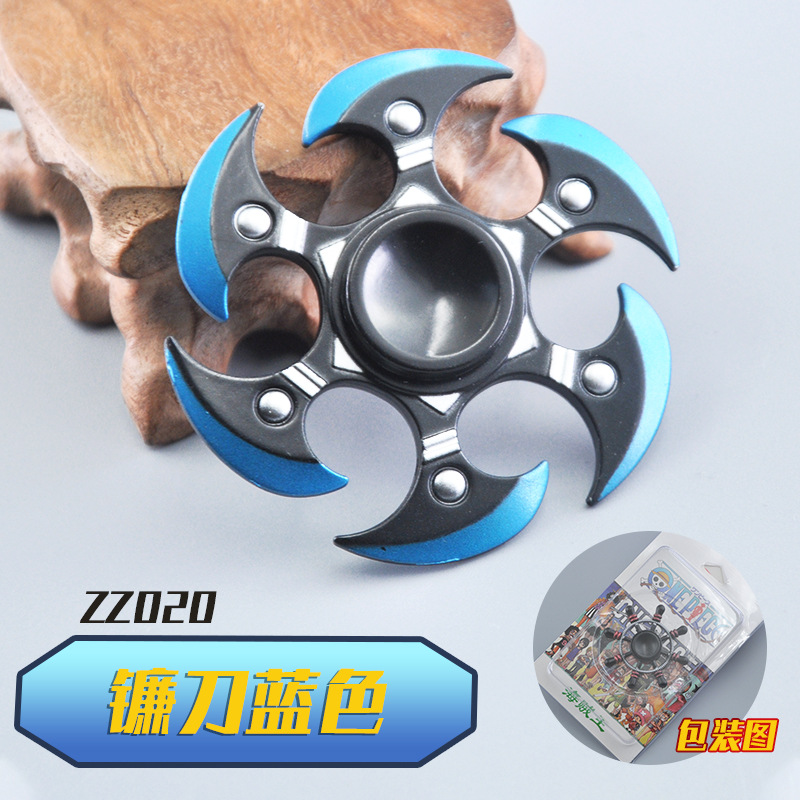 Assassin's Peripheral Fingertip Gyro Wu Liuqi Magic Knife Thousand Blade Children's Alloy Toys King Hand Spinner