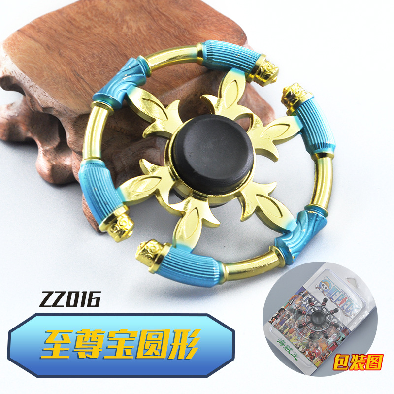 Assassin's Peripheral Fingertip Gyro Wu Liuqi Magic Knife Thousand Blade Children's Alloy Toys King Hand Spinner