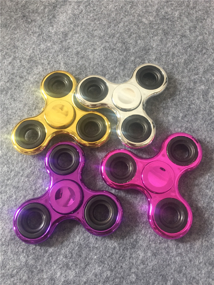 Fingertip Gyro Three-Leaf Gyro Finger Toy Pressure-Reducing Creative Toy Color Hand Spinner Wholesale