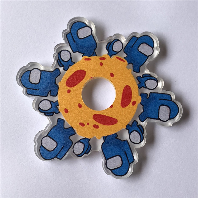 Manufacturers Supply TikTok's Same Fingertip Anime Gyro Acrylic Fingertip Gyro Hand Spinner Laser Cutting