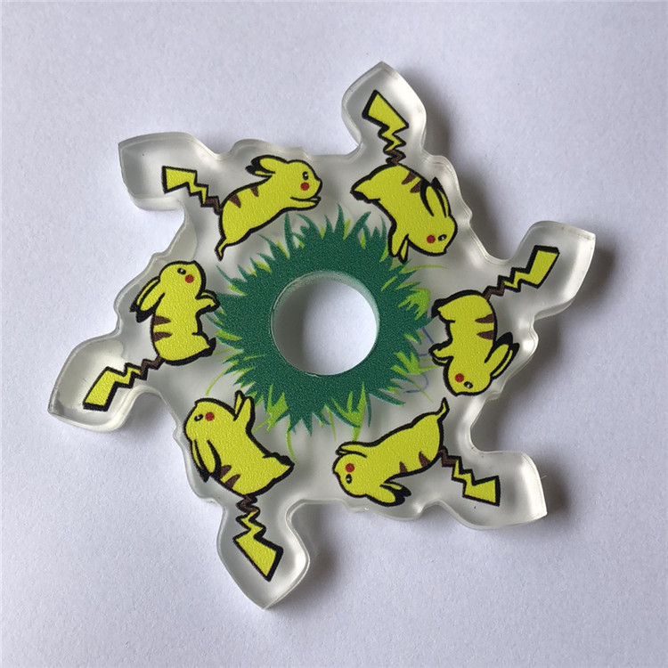 Manufacturers Supply TikTok's Same Fingertip Anime Gyro Acrylic Fingertip Gyro Hand Spinner Laser Cutting