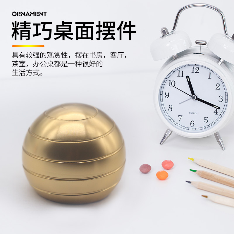 Factory in Stock Direct Selling Fingertip Gyro Mezmoglobe Spherical Toy Desktop Ball Gyro Spot