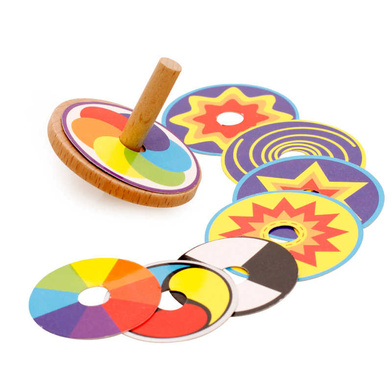 Creative Educational Toys Variety Gyro Children&#039;s Toy Wooden Building Blocks Fingertip Gyro TikTok Same Style Hot Sale Toy
