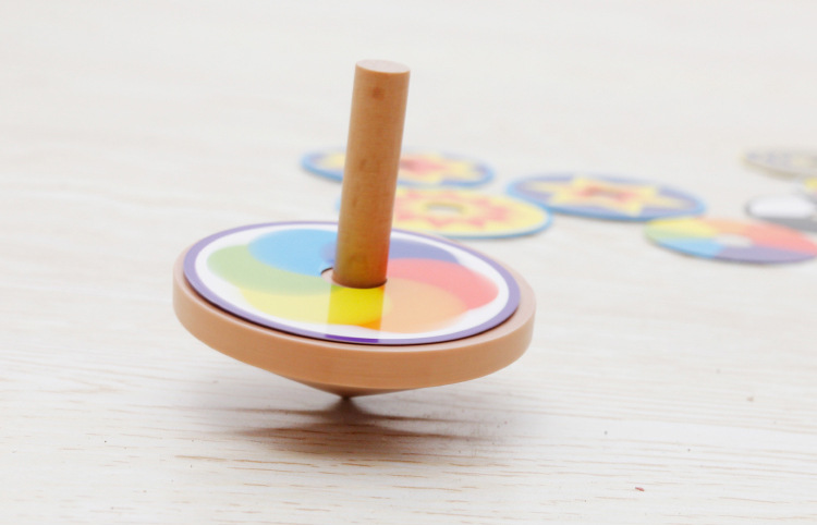 Creative Educational Toys Variety Gyro Children's Toy Wooden Building Blocks Fingertip Gyro TikTok Same Style Hot Sale Toy