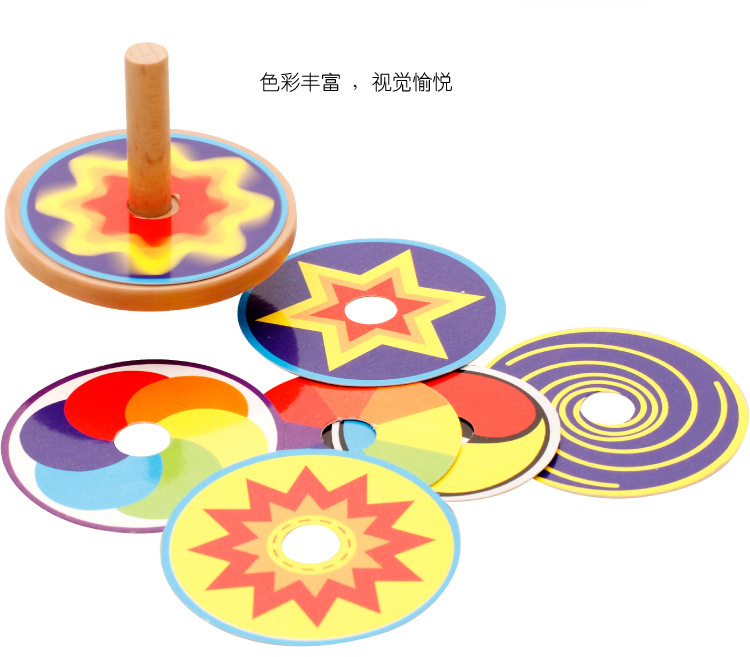 Creative Educational Toys Variety Gyro Children's Toy Wooden Building Blocks Fingertip Gyro TikTok Same Style Hot Sale Toy