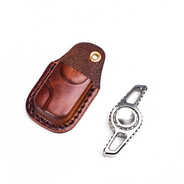 Spot Metal Mechforce Texas Saw Shape Titanium Alloy Adult Fingertip Gyro for Decompression Finger Toy