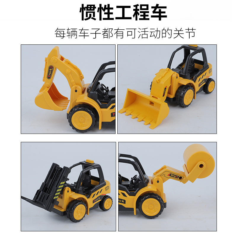 Inertia Warrior Climbing Car Children&#039;s Train Cart Excavator Engineering Toy Car Gift Wholesale