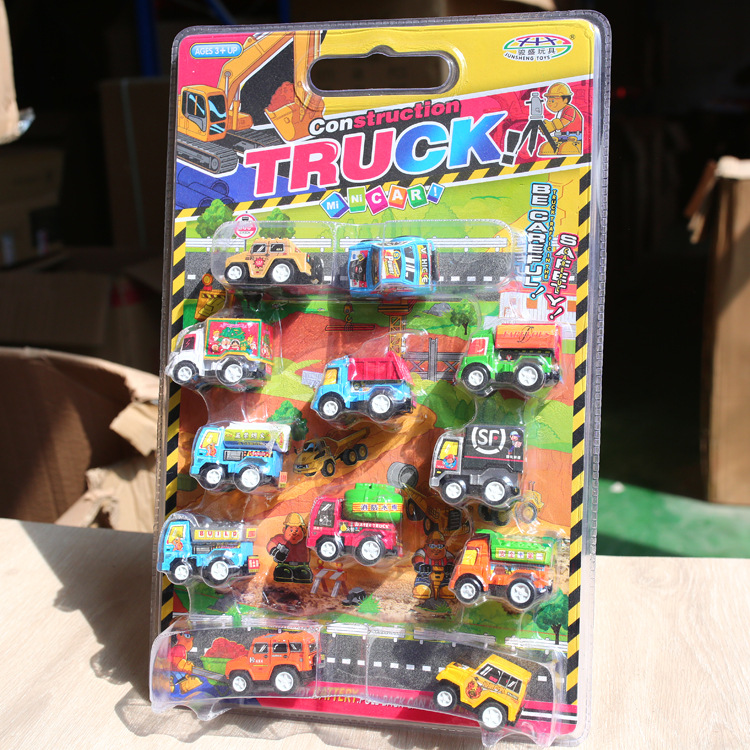 New Car Toy Set Model Engineering Car Children's Mini Car Inertia Pull Back Car New Car Toy Set Model Engineering Car Children's Mini Car Inertia Pull Back Car