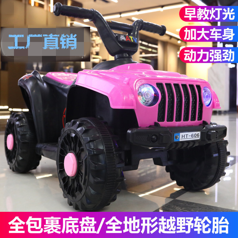 Children&#039;s Electric Quadricycle off-Road Vehicle Baby Motorcycle Boys and Girls Net Red Car Engineering Vehicle Can Sit with Remote Control