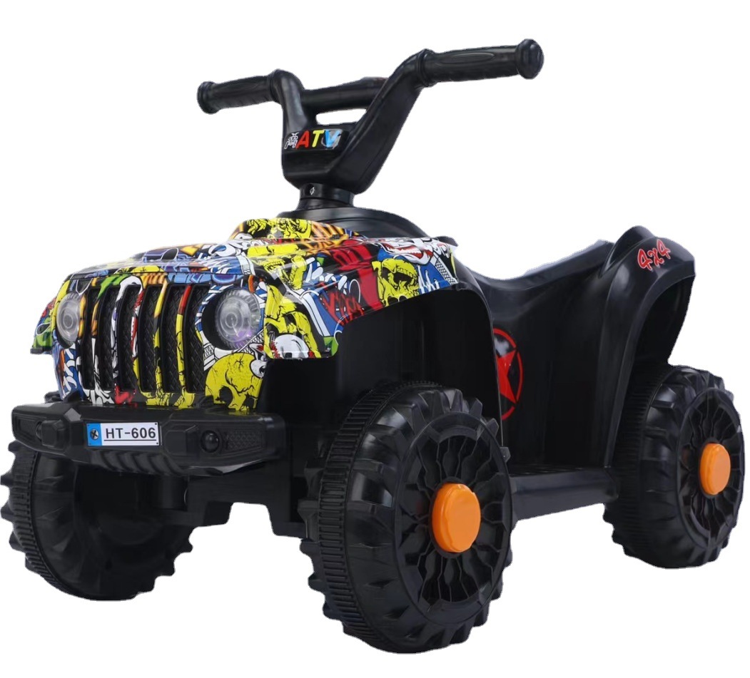 Children&#039;s Electric Quadricycle off-Road Vehicle Baby Motorcycle Boys and Girls Net Red Car Engineering Vehicle Can Sit with Remote Control