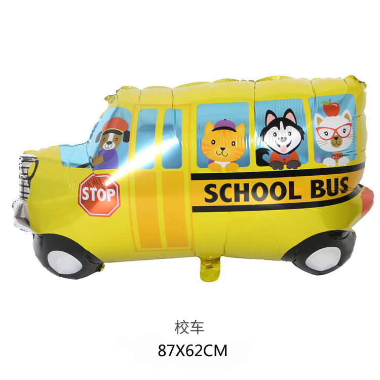 Engineering Vehicle Aluminum Film Balloon Train Tank Fire Truck Balloon Baby Birthday Car Party Deployment and Decoration Engineering Vehicle Aluminum Film Balloon Train Tank Fire Truck Balloon Baby Birthday Car Party Deployment and Decoration