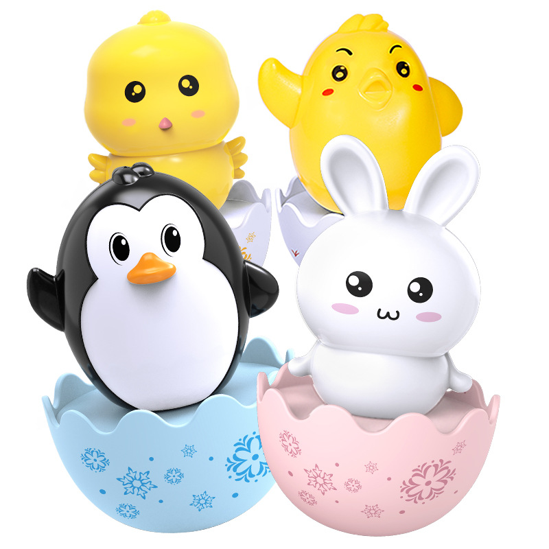 Wholesale Fun Animal Tumbler Baby Creative Small Gifts Suction Powder Good Goods Baby Toys