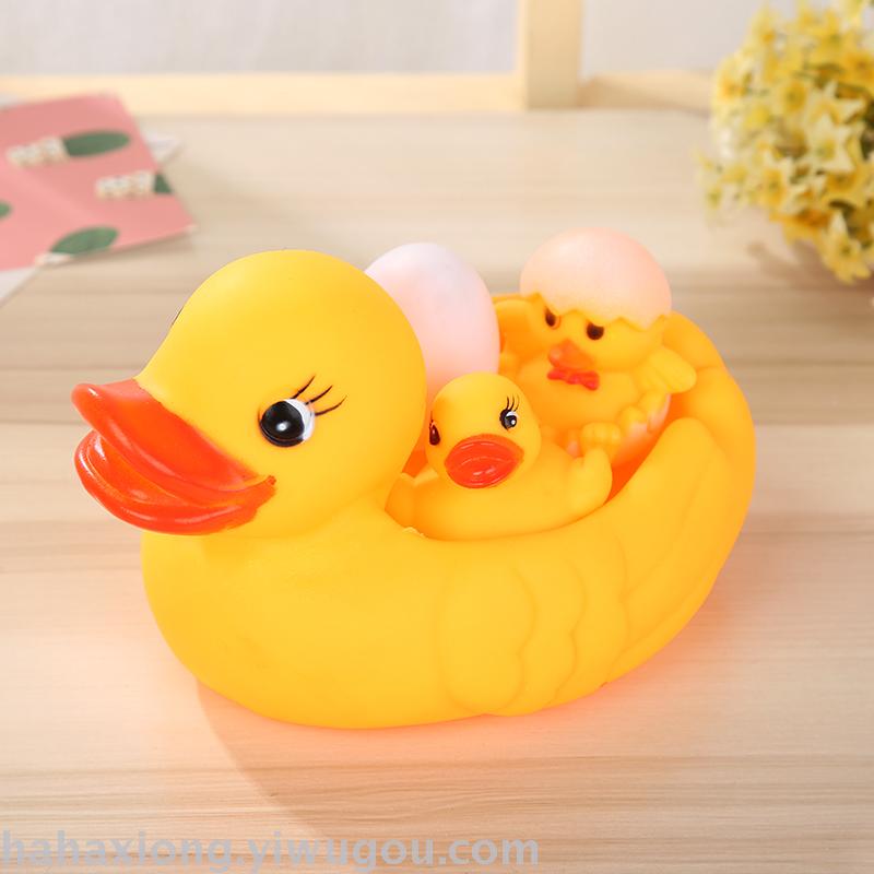 Baby toys with egg network duck sound toys PVC toys