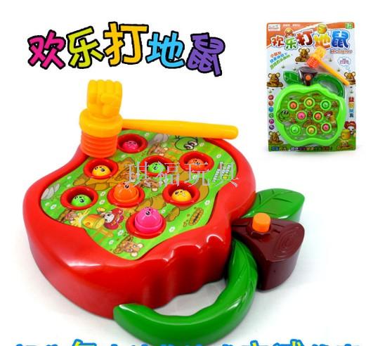 Children's electric ground mouse toys babies' intelligence music children's percussion game baby toys