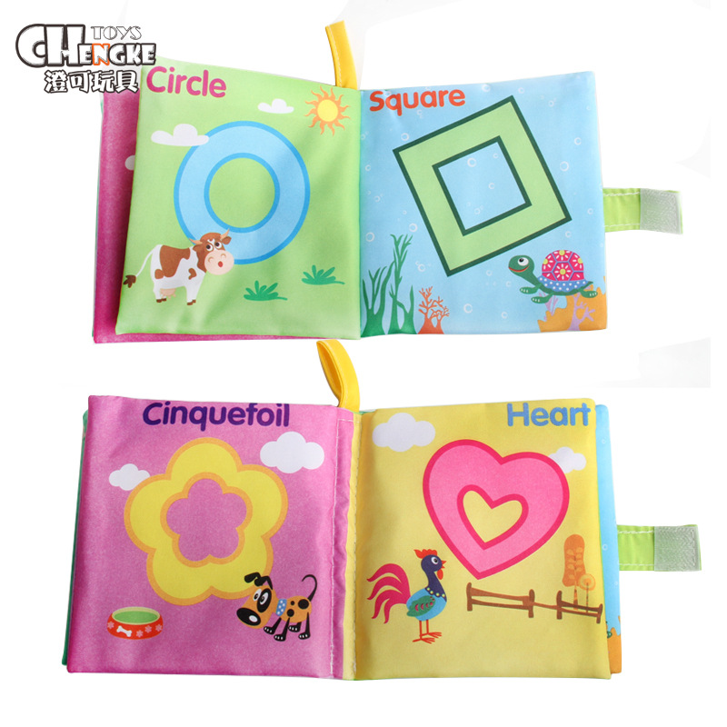 Baby Three-Dimensional Cloth Book Early Education Foreign Trade Four Bags Cloth Book with Ringing Paper One Piece Dropshipping Baby Toys