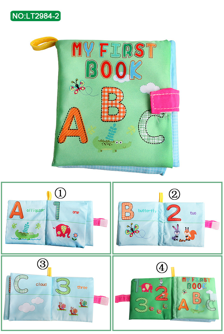 Baby Three-Dimensional Cloth Book Early Education Foreign Trade Four Bags Cloth Book with Ringing Paper One Piece Dropshipping Baby Toys Baby Three-Dimensional Cloth Book Early Education Foreign Trade Four Bags Cloth Book with Ringing Paper One Piece Dropshipping Baby Toys