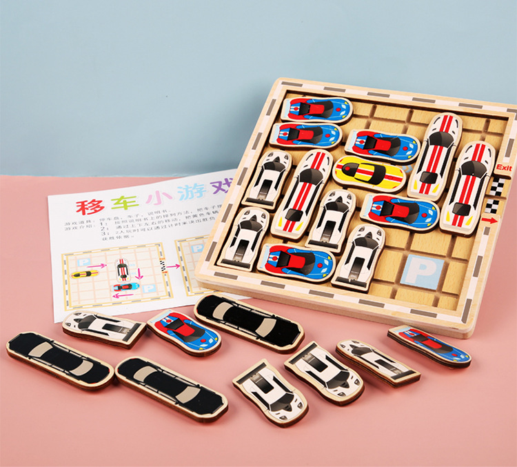 Shift Maze Wooden Educational Baby Toys Mobile Car Game Cognitive Children Moving Car Inverted Garage 3-8 Years Old Shift Maze Wooden Educational Baby Toys Mobile Car Game Cognitive Children Moving Car Inverted Garage 3-8 Years Old