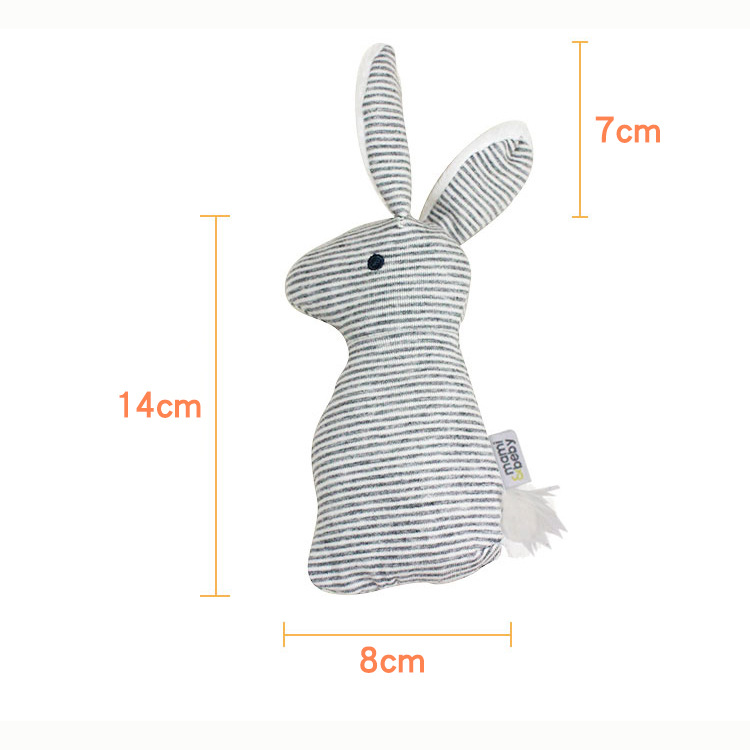 Mamibeby Baby Toys 0-1 Years Old Baby Plush Toy Cute Rabbit Stick for Practicing Grip Baby Stick Ringing Paper. 02