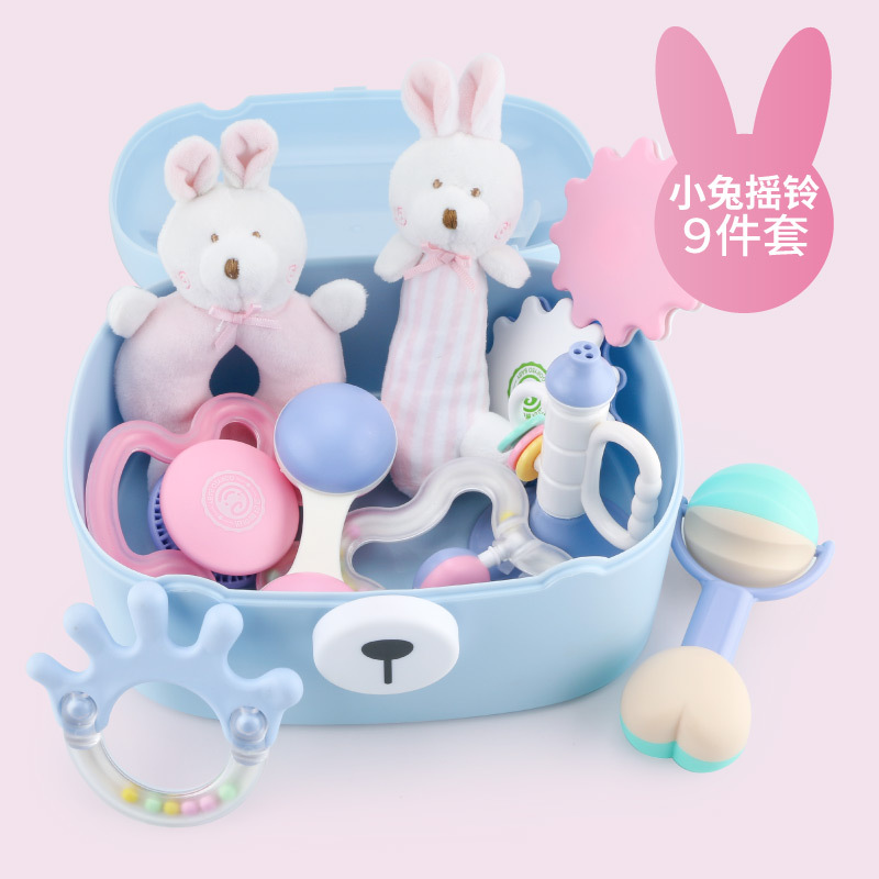 South Chesapeake GoryeoBaby baby hand bell, bell box set teeth plastic OEM newborn baby toys
