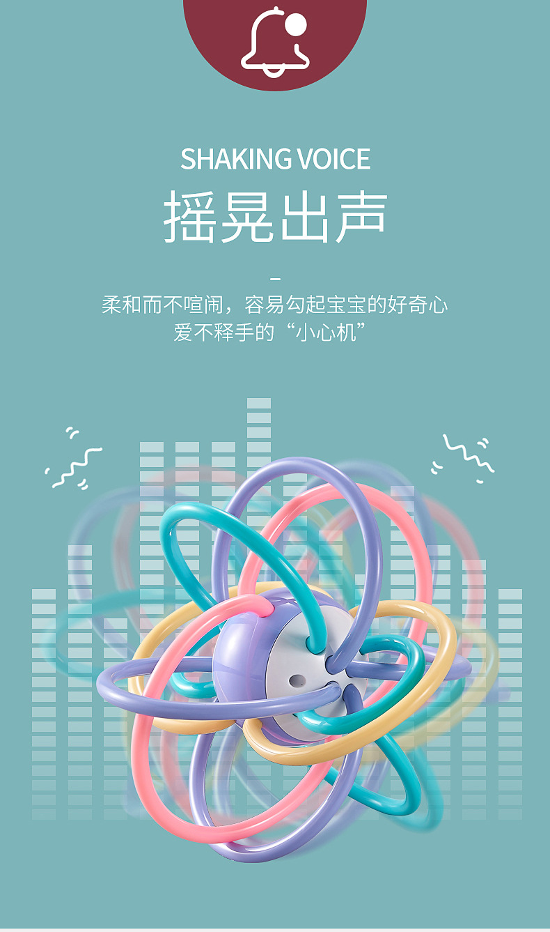 Shijia Manhattan Ball Hand Ball Baby Teether Ball Molar Rod Water Boiling Suitable 3-6-12 Months Baby toys Shijia Manhattan Ball Hand Ball Baby Teether Ball Molar Rod Water Boiling Suitable 3-6-12 Months Baby toys