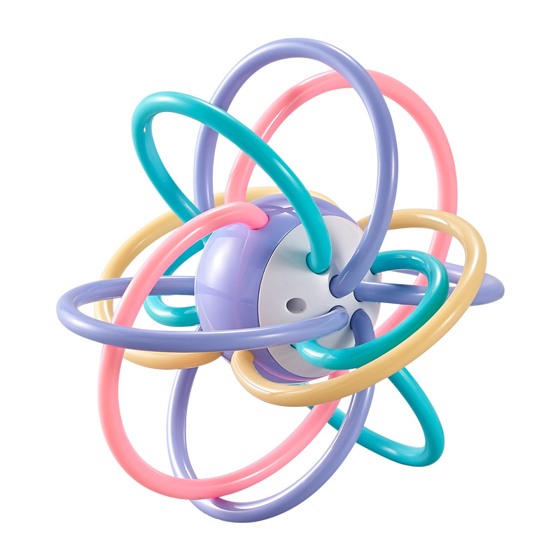 Shijia Manhattan Ball Hand Ball Baby Teether Ball Molar Rod Water Boiling Suitable 3-6-12 Months Baby toys