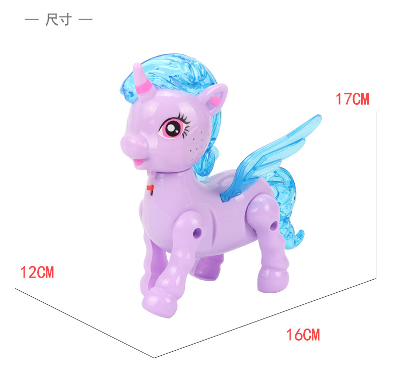 Electric Rope Unicorn Luminous Band Music Rope Animal Walking Doll Horse Children Stall Toy Wholesale