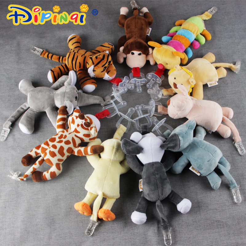 Baby Pacifier Hanging Detachable Woolen Stuffed Animal Unicorn Baby Toys Wholesale