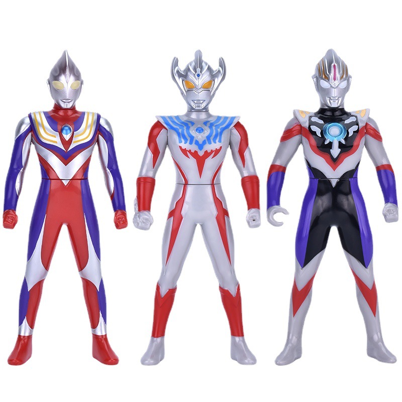Genuine Ultraman Toy Gun Soft Bullet Gun Children&#039;s Electric Acousto-Optic Gun Weapon Gift Set DiGa Doll Gift