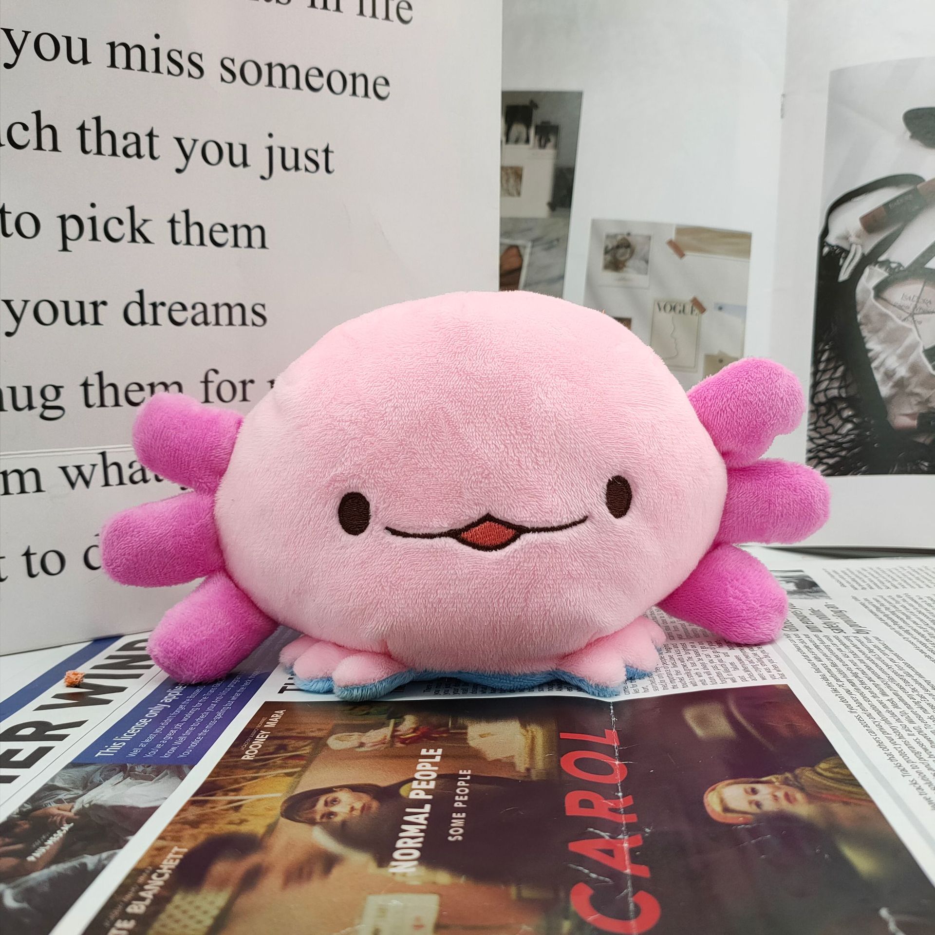 Cross-Border Cute Axolotl Plush Toy Doll Halloween Gifts Salamander Doll Cross-Border Cute Axolotl Plush Toy Doll Halloween Gifts Salamander Doll