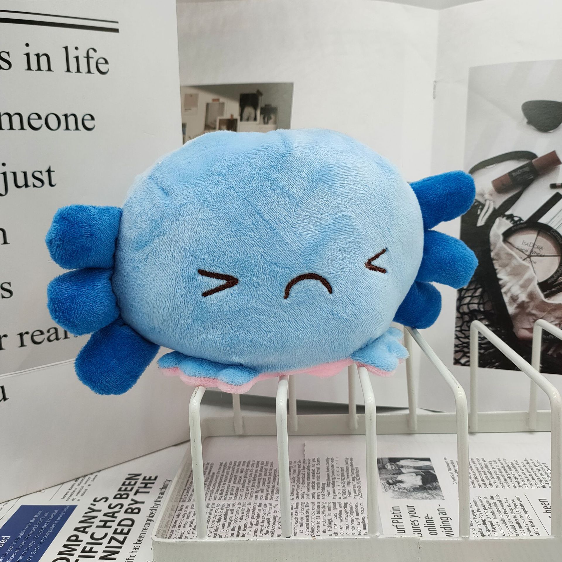 Cross-Border Cute Axolotl Plush Toy Doll Halloween Gifts Salamander Doll Cross-Border Cute Axolotl Plush Toy Doll Halloween Gifts Salamander Doll