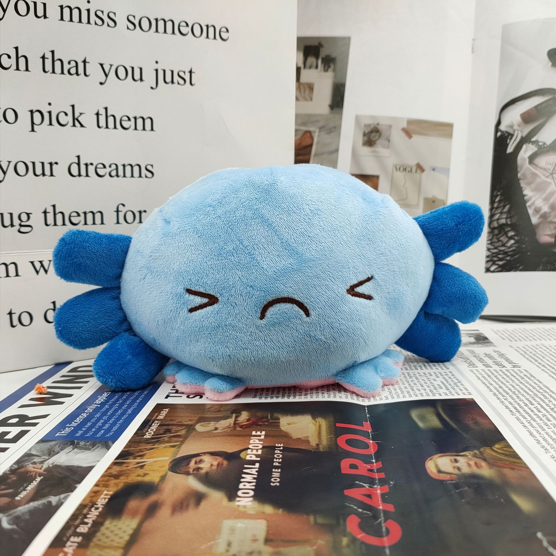 Cross-Border Cute Axolotl Plush Toy Doll Halloween Gifts Salamander Doll Cross-Border Cute Axolotl Plush Toy Doll Halloween Gifts Salamander Doll