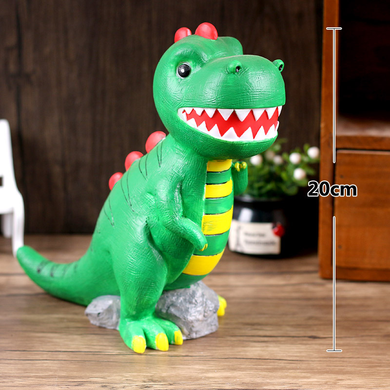Children&#039;s Handmade Toys Coloring Dinosaur Fall Not Bad Plaster Doll Vinyl Coin Bank Parent-Child Enterprise Activity Gift