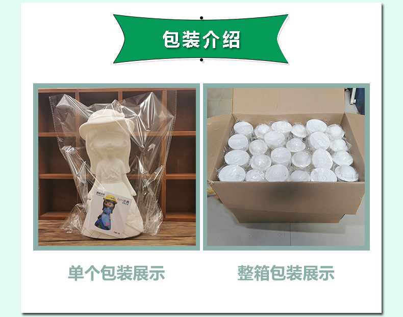 Children's Coloring Toys Drop-Resistant Non-Plaster Doll Coin Bank Student Handmade DIY Painted Gift Children's Coloring Toys Drop-Resistant Non-Plaster Doll Coin Bank Student Handmade DIY Painted Gift