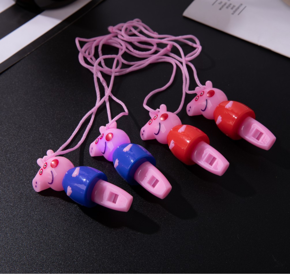 Pig Whistle Keychain WeChat Business Push Scan Code Small Gifts Children&#039;s Luminous Toys Yuan below Activity Gifts