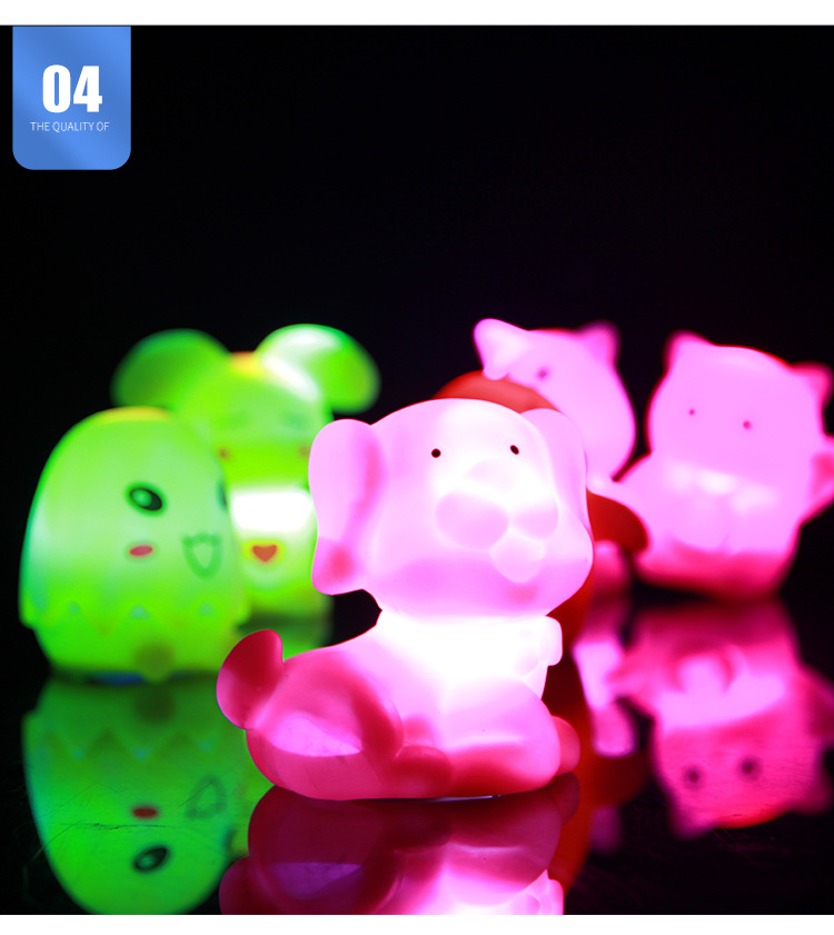 Stall Luminous Toys Throw the Circle Colorful LED Flash Night Light Children&#039;s Gift Night Market Square Hot Sale