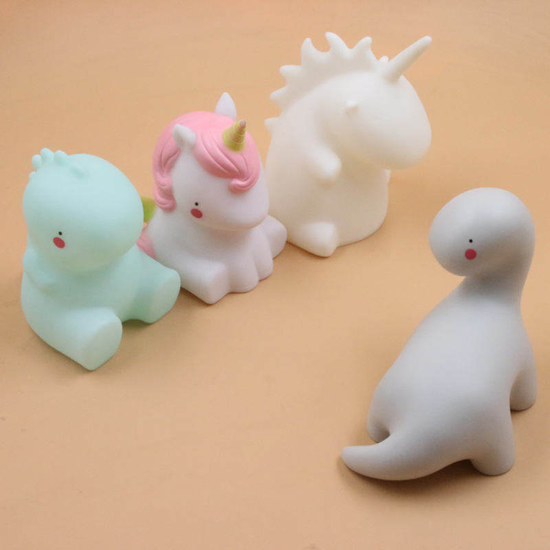 INS New Unicorn Night Light Tyrannosaurus Rex Children&#039;s Luminous Toys Bedroom Wake-up Light Dinosaur Series