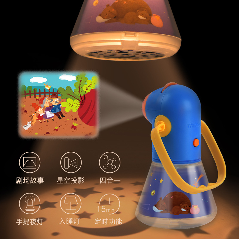 Pre-Sale Mideer Milu Multi-Function Story Projector Children&#039;s Luminous Toys Early Education Projection Lamp Night Light