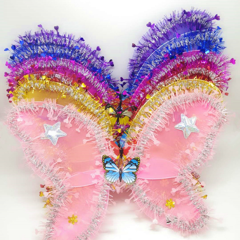 Light-Emitting Butterfly Wings Three-Piece Children's Festival Performance Props Children's Luminous Wings Children's Luminous Toys Light-Emitting Butterfly Wings Three-Piece Children's Festival Performance Props Children's Luminous Wings Children's Luminous Toys