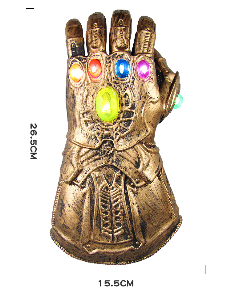 Anime Reunion 3 Thanos Infinite War Gloves Luminous Toys Stall Hot Sale Wholesale with Lights 1:1 Anime Reunion 3 Thanos Infinite War Gloves Luminous Toys Stall Hot Sale Wholesale with Lights 1:1