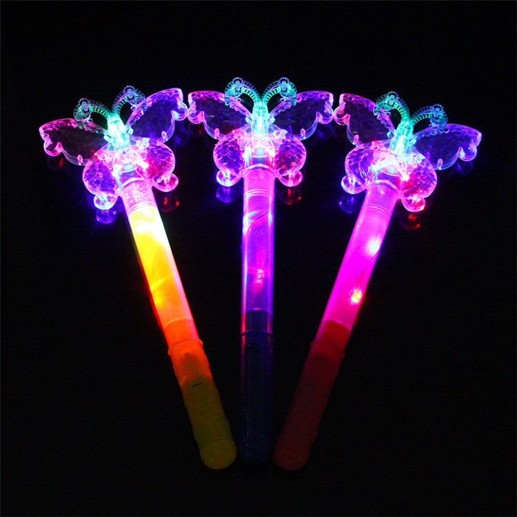 Fairy Wand Children&#039;s Luminous Toys Colorful Star Moon Magic Wand Wholesale Ice Princess Qiyuan Crown Flash Stick