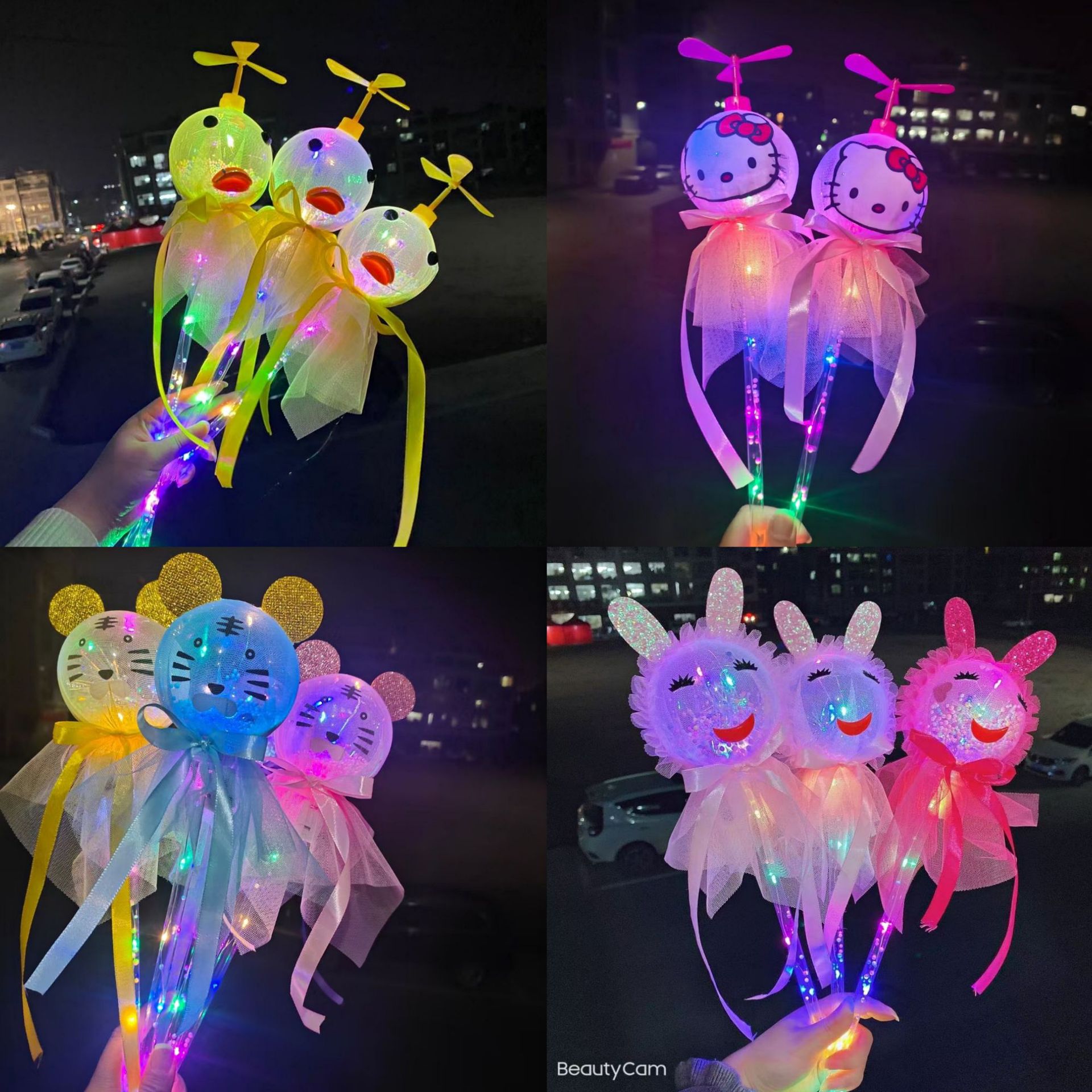 New Flash Magic Wand Children&#039;s Luminous Toys Stall Drainage Bounce Ball Star Sky Ball Cartoon Magic Stick Props