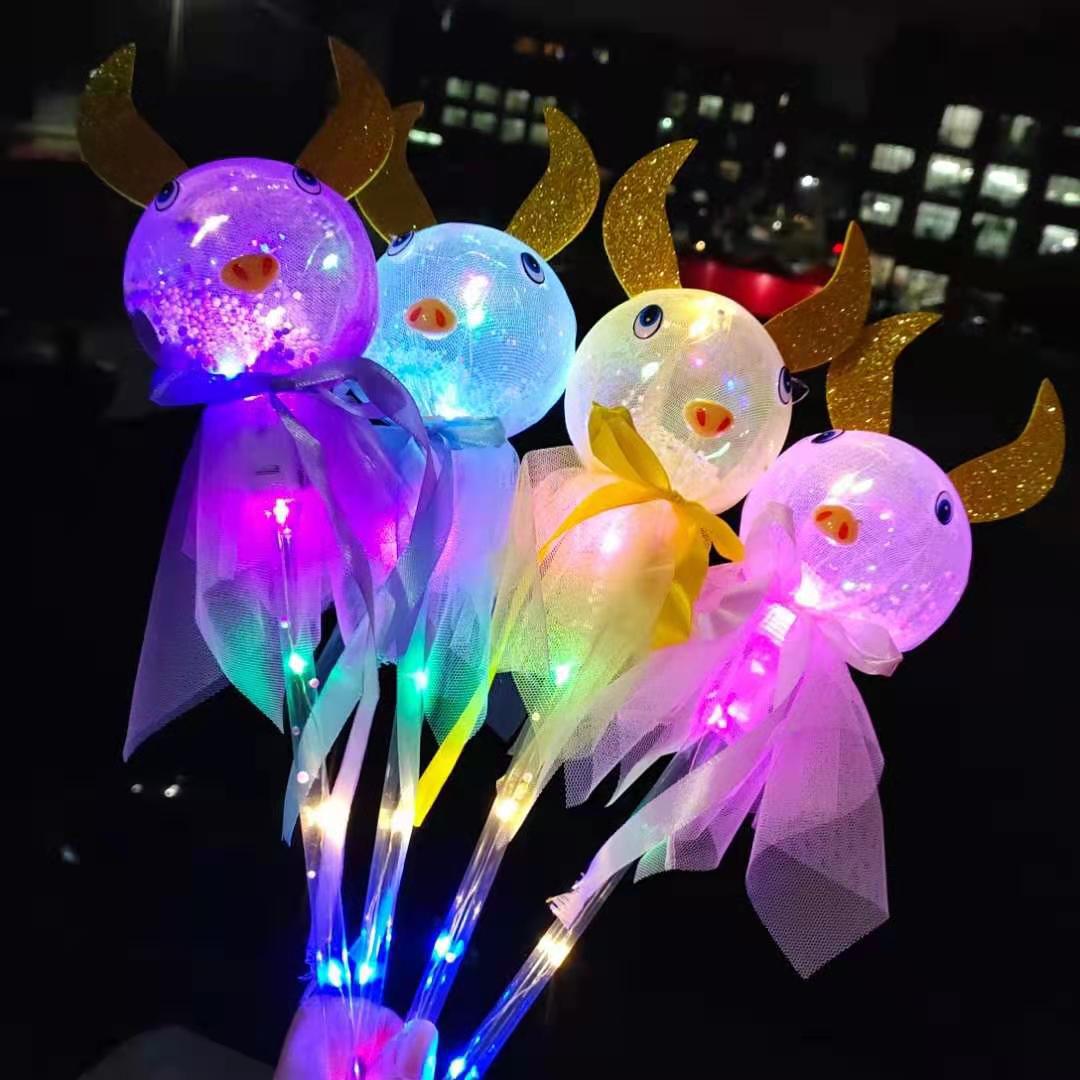 New Flash Magic Wand Children's Luminous Toys Stall Drainage Bounce Ball Star Sky Ball Cartoon Magic Stick Props New Flash Magic Wand Children's Luminous Toys Stall Drainage Bounce Ball Star Sky Ball Cartoon Magic Stick Props