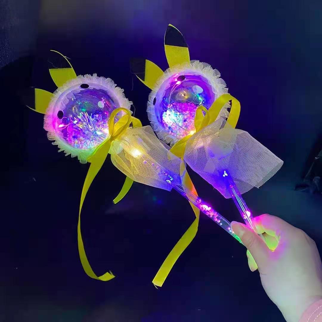 New Flash Magic Wand Children's Luminous Toys Stall Drainage Bounce Ball Star Sky Ball Cartoon Magic Stick Props New Flash Magic Wand Children's Luminous Toys Stall Drainage Bounce Ball Star Sky Ball Cartoon Magic Stick Props